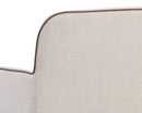 Sunpan Cortland Banquette in Belfast Oatmeal