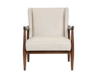 Sunpan Azella Lounge Chair - Manchester Stone Leather