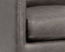 Sunpan Portman Swivel Lounge Chair - Marseille Camel/Concrete Leather