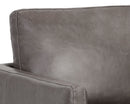 Sunpan Portman Swivel Lounge Chair - Marseille Camel/Concrete Leather