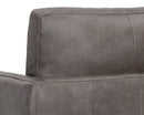 Sunpan Portman Swivel Lounge Chair - Marseille Camel/Concrete Leather