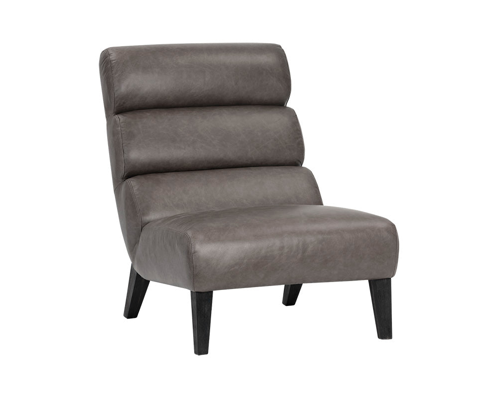 Sunpan Ellison Lounge Chair - Marseille Camel/Concrete Leather