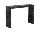 Sunpan Axle Console Table - Marble Look In Black/Grey
