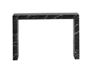 Sunpan Axle Console Table - Marble Look In Black/Grey