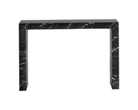 Sunpan Axle Console Table - Marble Look In Black/Grey