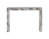 Sunpan Axle Console Table - Marble Look In Black/Grey