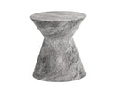 Sunpan Astley End Table - Marble Look - Grey