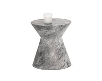 Sunpan Aastley End Table - Marble Look Grey