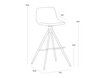 Sunpan Andres Swivel Barstool - Belfast Koala Grey