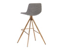 Sunpan Andres Swivel Barstool - Belfast Koala Grey