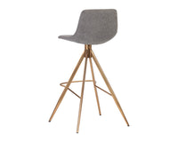 Sunpan Andres Swivel Barstool - Belfast Koala Grey