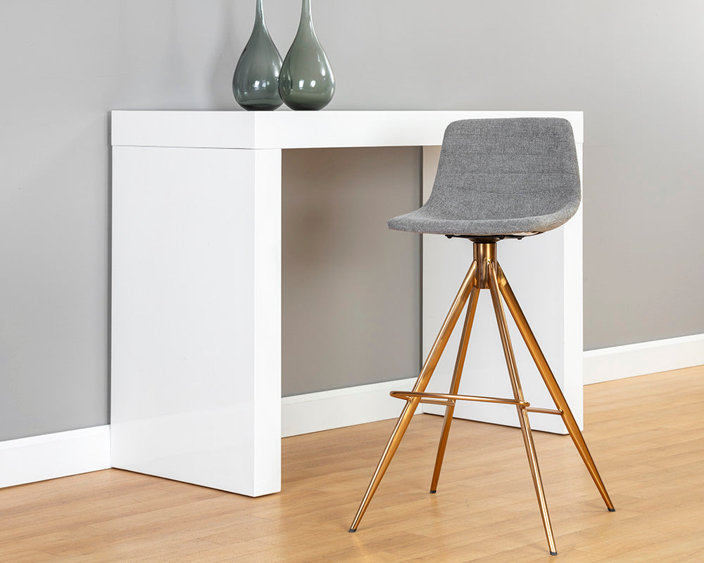 Sunpan Andres Swivel Barstool - Belfast Koala Grey