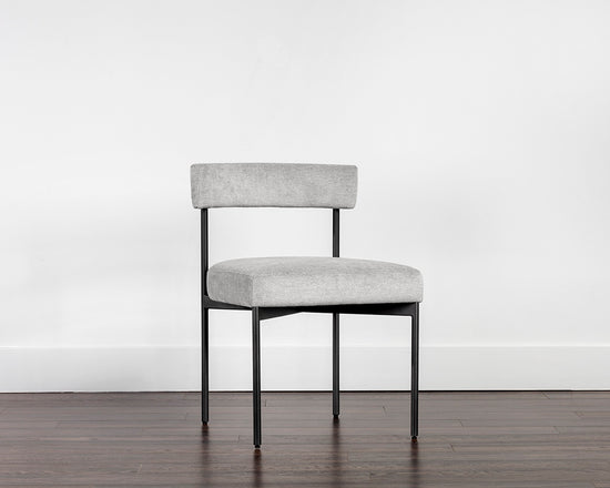 Sunpan Seneca Dining Chair - Antique Brass - Arena Cement/Arena Navy/Velvet Blush/Velvet Slate/Polo Club Stone