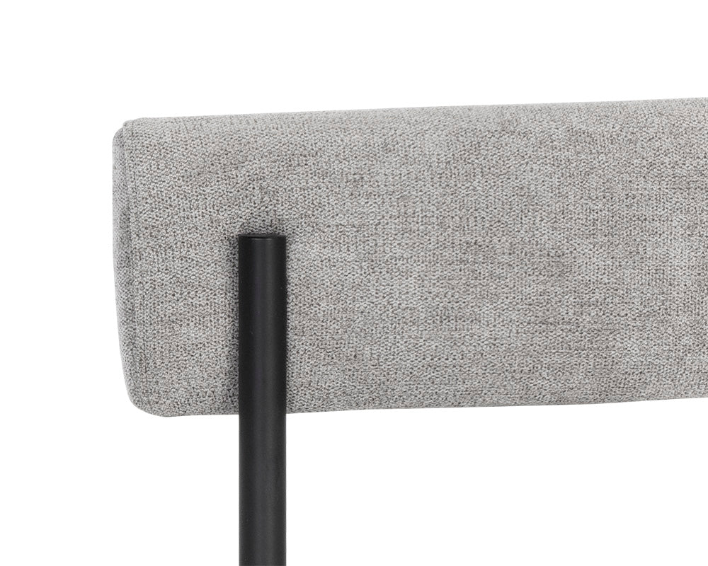 Sunpan Seneca Dining Chair - Antique Brass - Arena Cement/Arena Navy/Velvet Blush/Velvet Slate/Polo Club Stone