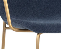 Sunpan Hathaway Counter Stool - Belfast Navy/Oatmeal/Oyster Shell