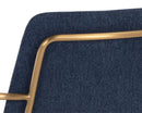 Sunpan Hathaway Counter Stool - Belfast Navy/Oatmeal/Oyster Shell