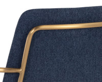 Sunpan Hathaway Counter Stool - Belfast Navy/Oatmeal/Oyster Shell