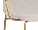 Sunpan Hathaway Counter Stool - Belfast Navy/Oatmeal/Oyster Shell