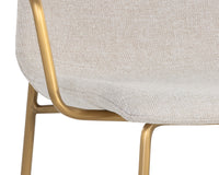 Sunpan Hathaway Counter Stool - Belfast Navy/Oatmeal/Oyster Shell