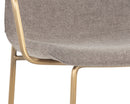 Sunpan Hathaway Counter Stool - Belfast Navy/Oatmeal/Oyster Shell