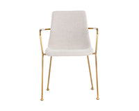 Sunpan Hathaway Dining Armchair - Belfast Navy/Oatmeal/Oyster Shell/Rust