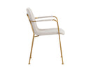 Sunpan Hathaway Dining Armchair - Belfast Navy/Oatmeal/Oyster Shell/Rust