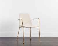 Sunpan Hathaway Dining Armchair - Belfast Navy/Oatmeal/Oyster Shell/Rust