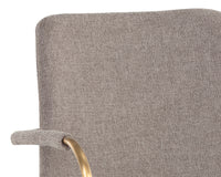 Sunpan Hathaway Dining Armchair - Belfast Navy/Oatmeal/Oyster Shell/Rust