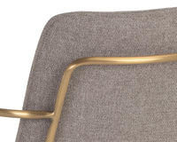 Sunpan Hathaway Dining Armchair - Belfast Navy/Oatmeal/Oyster Shell/Rust