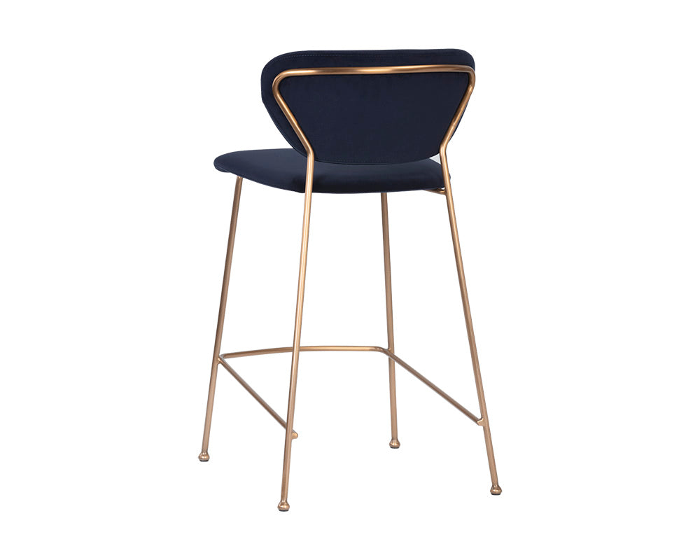Sunpan Odesa Counter Stool Abbington Navy / Dillon Cream