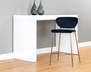 Sunpan Odesa Counter Stool Abbington Navy / Dillon Cream