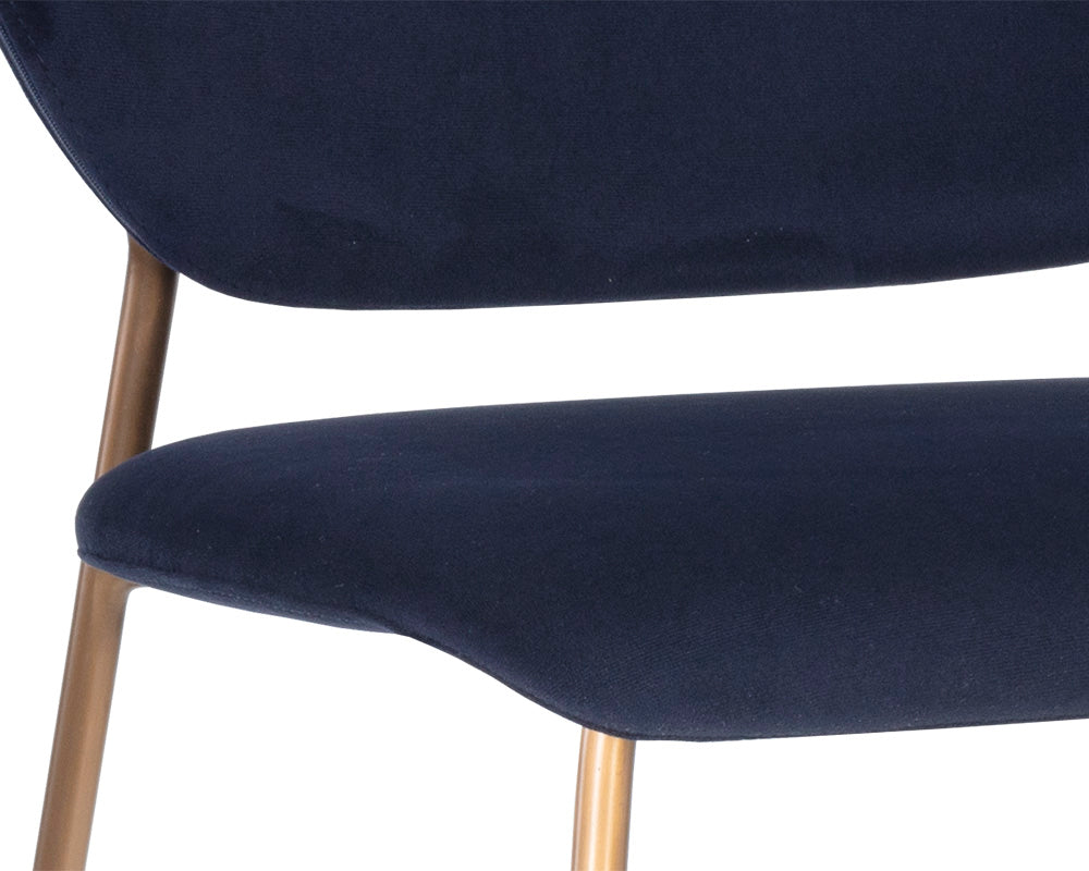 Sunpan Odesa Counter Stool Abbington Navy / Dillon Cream