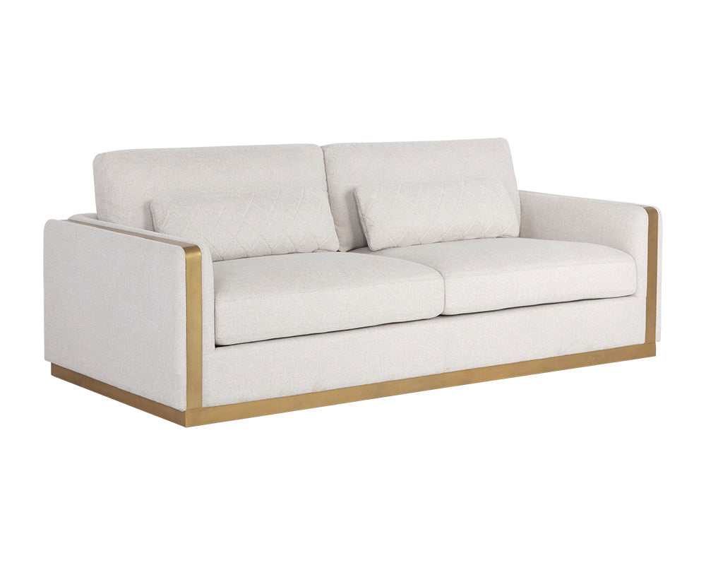 Sunpan Lean Sofa In Belfast Oatmeal