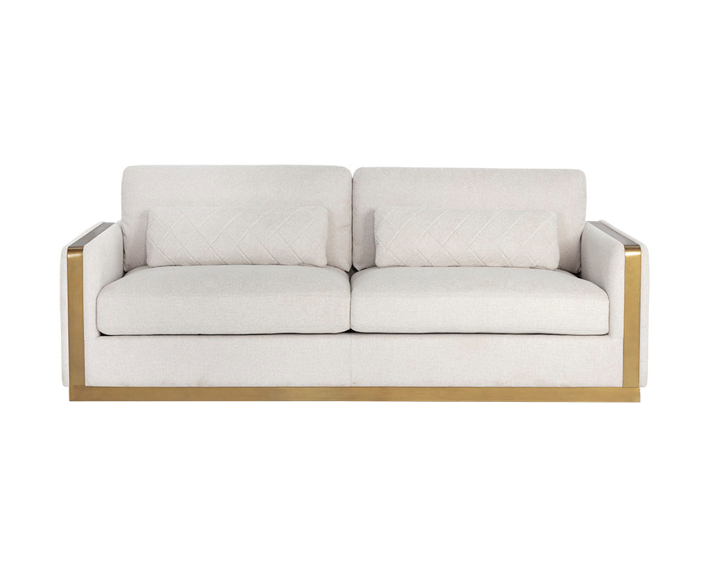 Sunpan Lean Sofa In Belfast Oatmeal