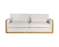 Sunpan Lean Sofa In Belfast Oatmeal