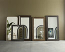 Sunpan Calabasas Floor Mirror in Black / Brass