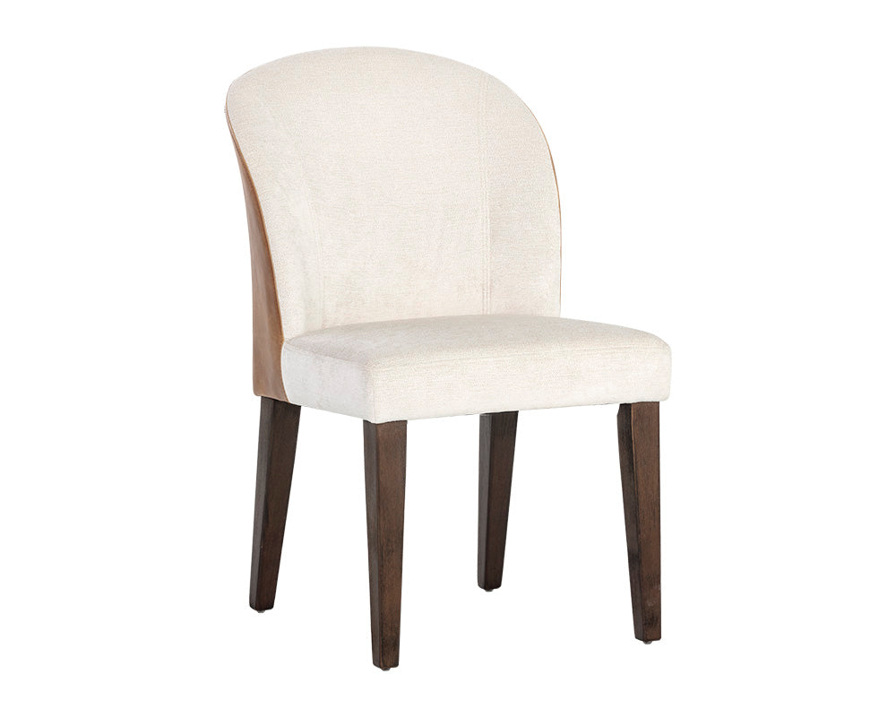 Sunpan Gisele Dining Chair - Polo Club Muslin With Tobacco Tan/Polo Club Stone With Overcast Grey