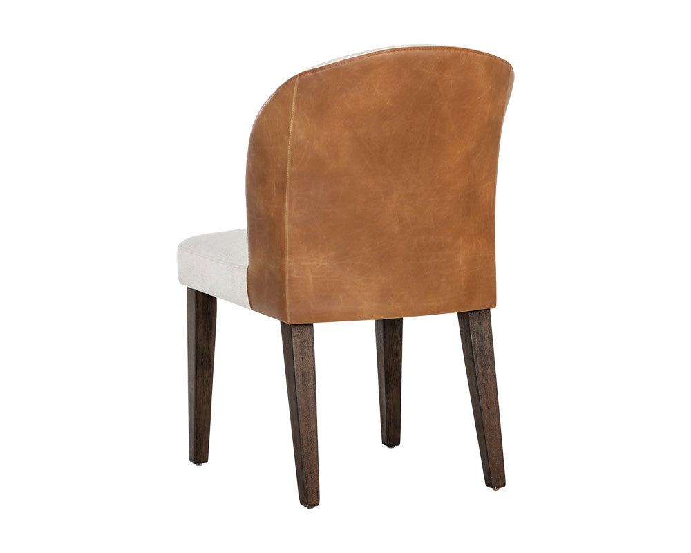 Sunpan Gisele Dining Chair - Polo Club Muslin With Tobacco Tan/Polo Club Stone With Overcast Grey