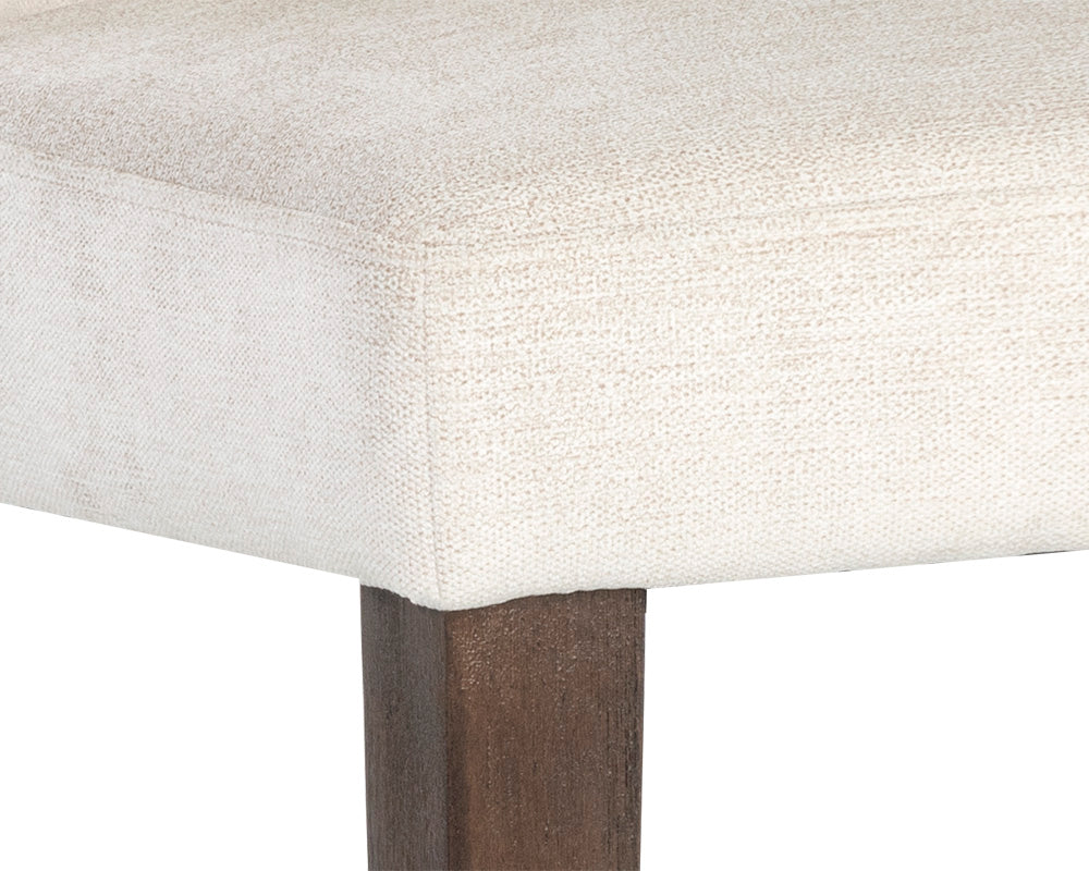 Sunpan Gisele Dining Chair - Polo Club Muslin With Tobacco Tan/Polo Club Stone With Overcast Grey