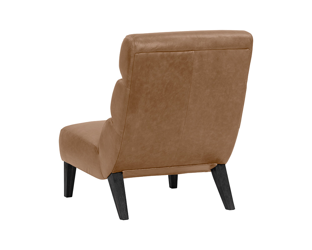 Sunpan Ellison Lounge Chair - Marseille Camel/Concrete Leather