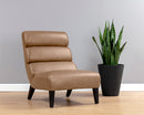 Sunpan Ellison Lounge Chair - Marseille Camel/Concrete Leather