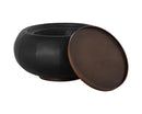 Sunpan Zenzi End Table - Bravo Black/Polo Club Stone