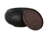 Sunpan Zenzi End Table - Bravo Black/Polo Club Stone