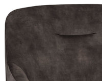 Sunpan Cameron Lounge Chair In Nono Petrol / Nono Rust / Nono Shitake