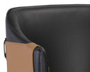 Sunpan Carter Counter Stool - Napa Beige And Napa Tan/Napa Black And Napa Cognac