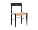 Sunpan Bondi Dining Chair in Black / Walnut - Set of Two