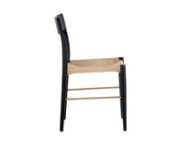 Sunpan Bondi Dining Chair in Black / Walnut - Set of Two