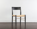 Sunpan Bondi Dining Chair in Black / Walnut - Set of Two