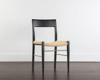 Sunpan Bondi Dining Chair in Black / Walnut - Set of Two