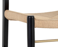 Sunpan Bondi Dining Chair in Black / Walnut - Set of Two